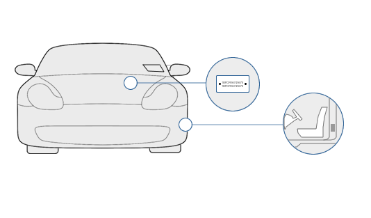 Car build plate location diagram