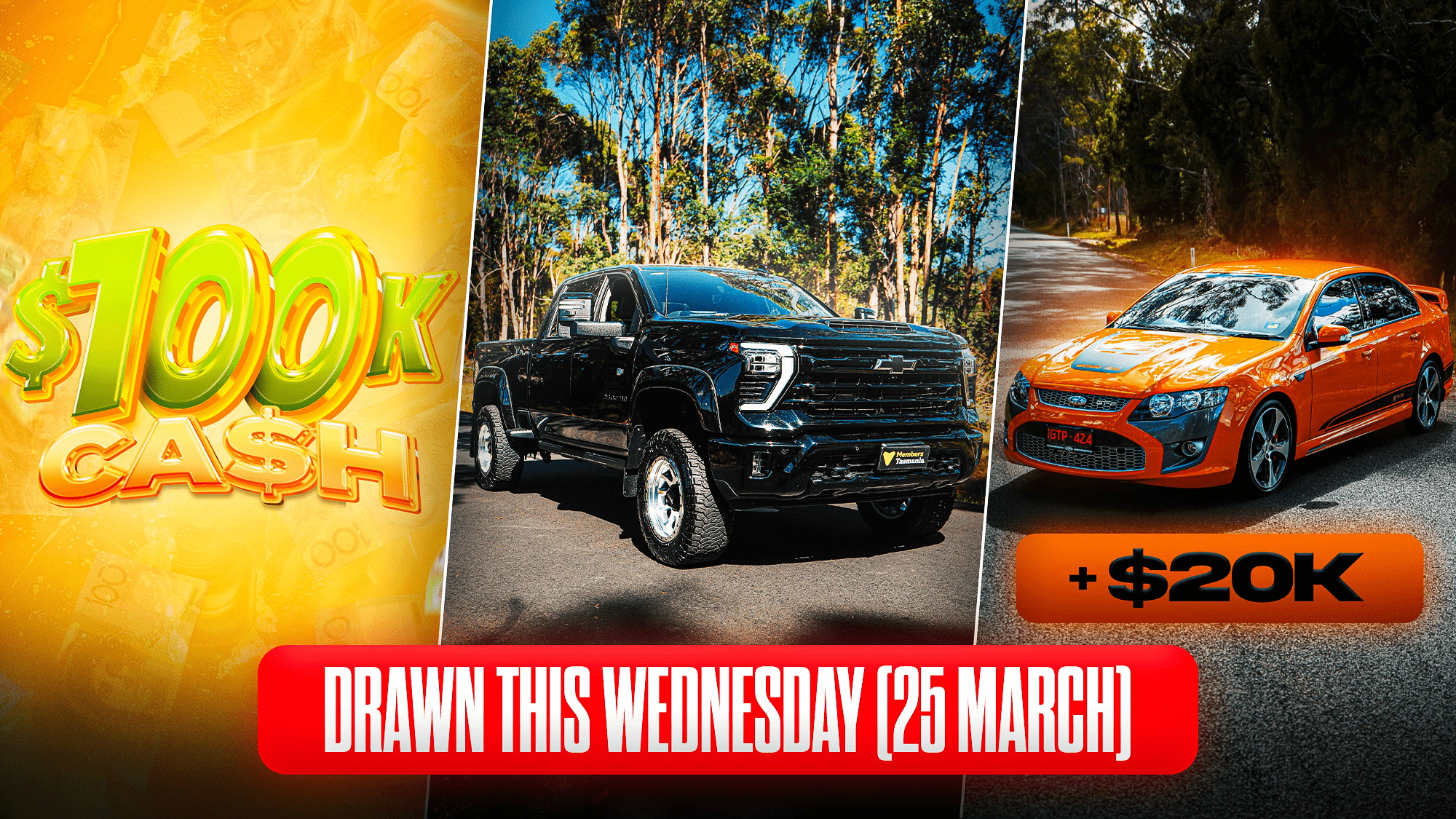 Chevy Silverado 2500 HD or FPV GT-P + $20,000 or $100,000