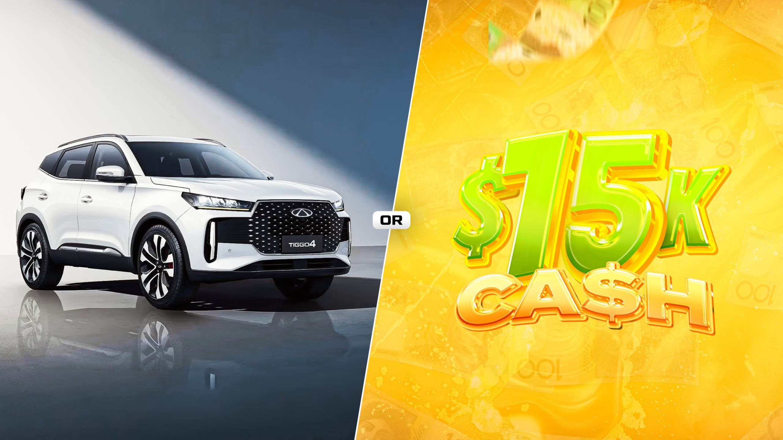 2025 Chery Tiggo 4 or $15,000