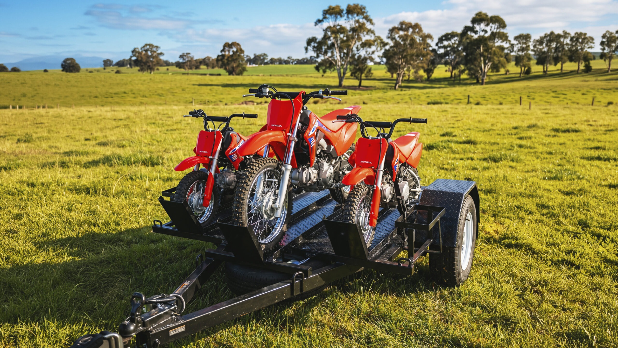 Honda Kids Dirt Bike & Trailer Package