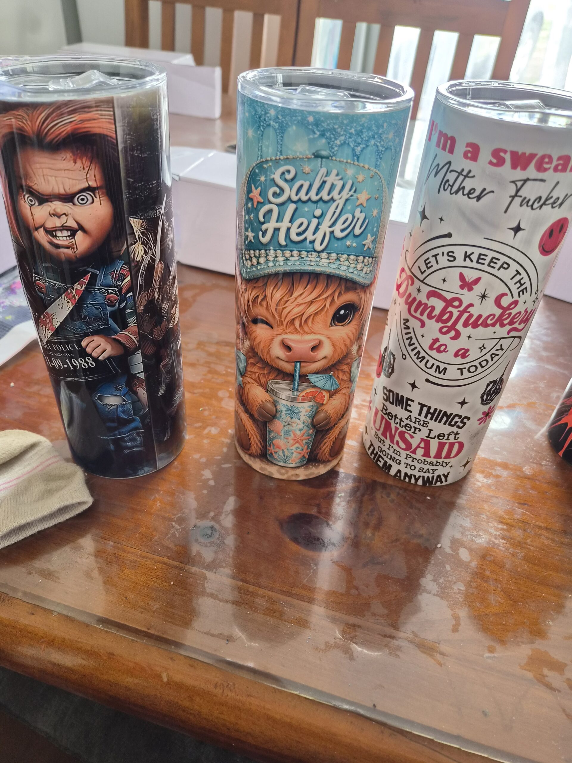Custom tumblers