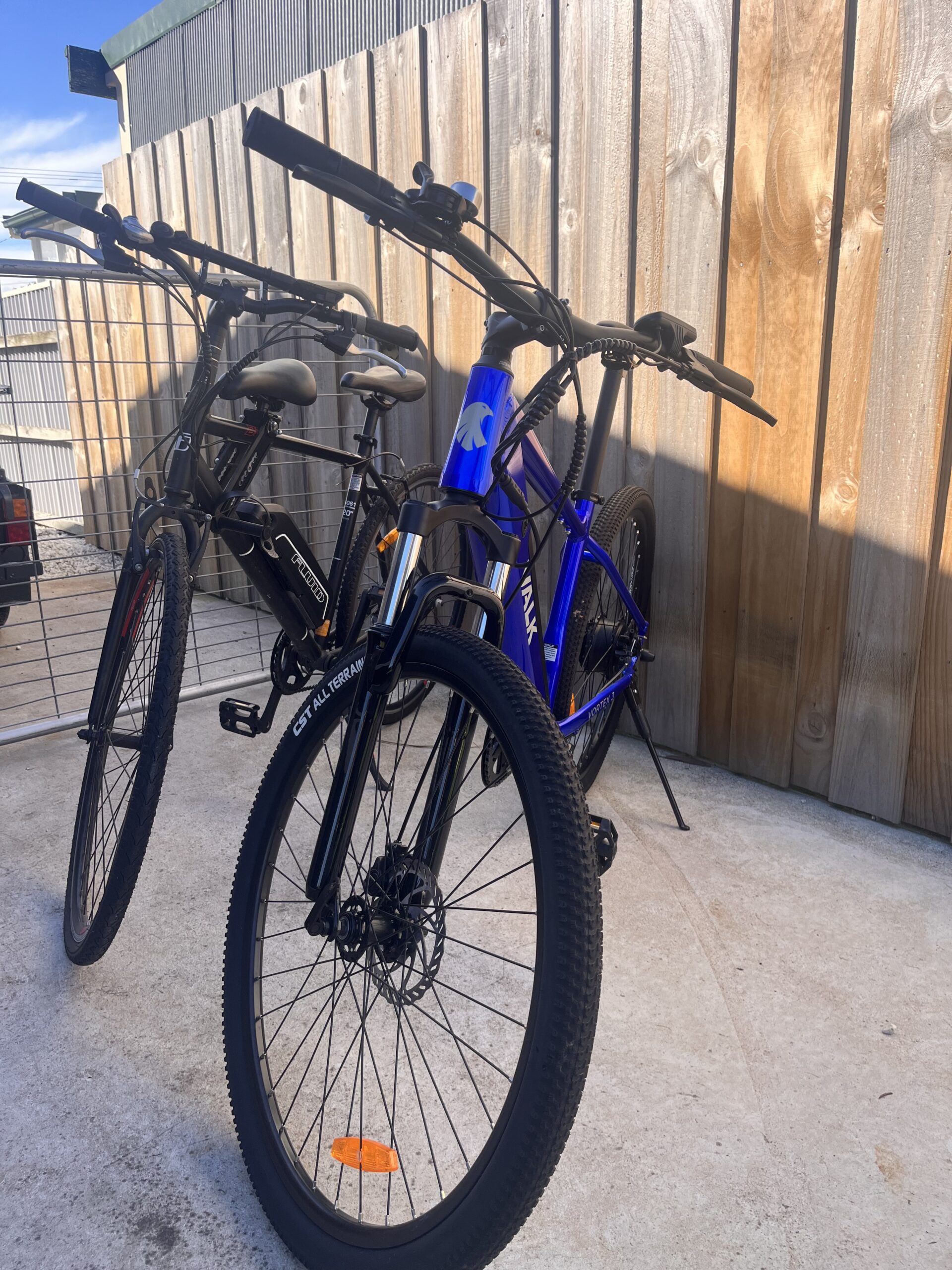 2 e-bikes